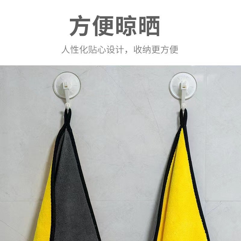 Car Wash Towel, Thickeneded Towel for Car Wiping, Water-Absorbent and Lint-Free Coral Velvet Fishing Towel with Logo Can Be Added - Image 5