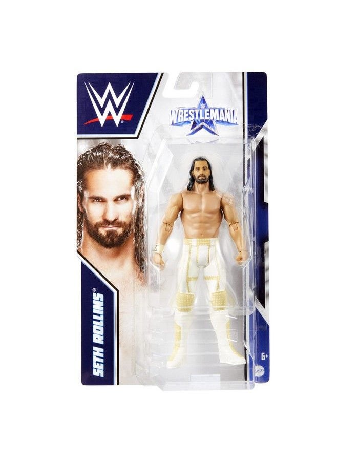 WWE MATTEL - Wwe Wrestlemania Action Figure, Seth Rollins, Posable 6Inch Collectible & Gift For Ages 6 Years Old & Up - Image 1