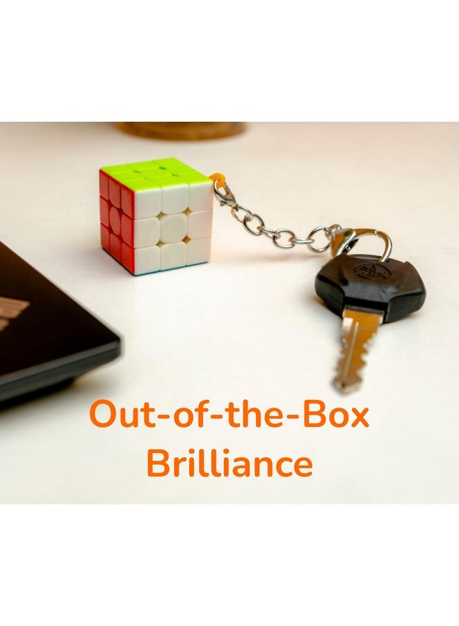 Cubelelo Drift Mini 3x3 Keychain | Magic Speed Cube Toy | Puzzle for Kids and Adults | Compact and Handy Multi Purpose Brain Teaser Game for Fun and Joy | for Ages 3 Years and Above - Image 3