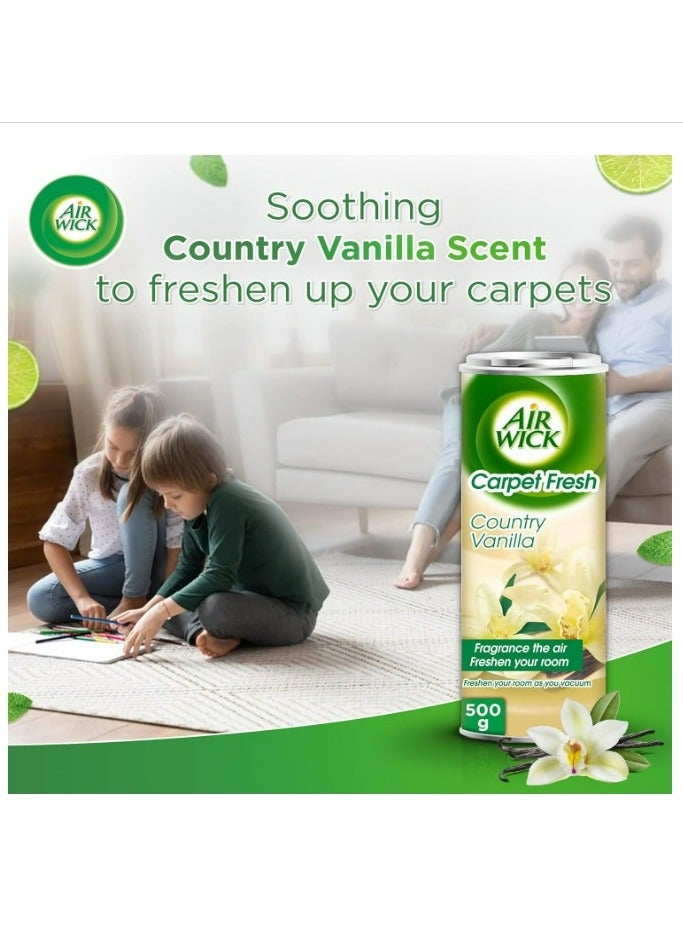 Air Wick Carpet Fresh Powder, Country Vanilla Scent, 500g (Pack of 2) - Image 3