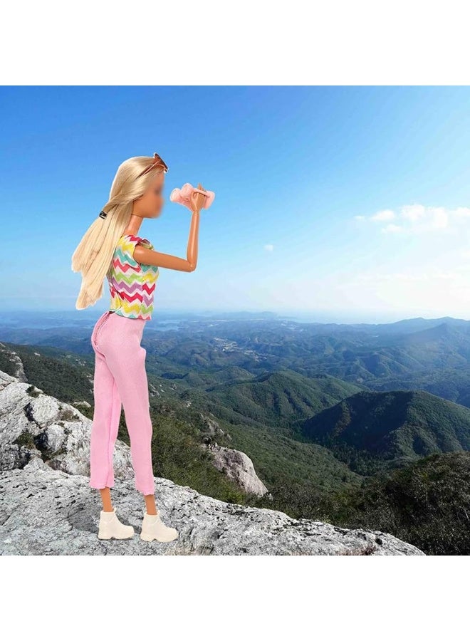 BARWA 5 Pcs Doll Travel Accessories 2 Doll Backpack Bag with Zipper with 2 Sunglasses 1 Telescope for 11.5 inch Dollâ€¦ - Image 3