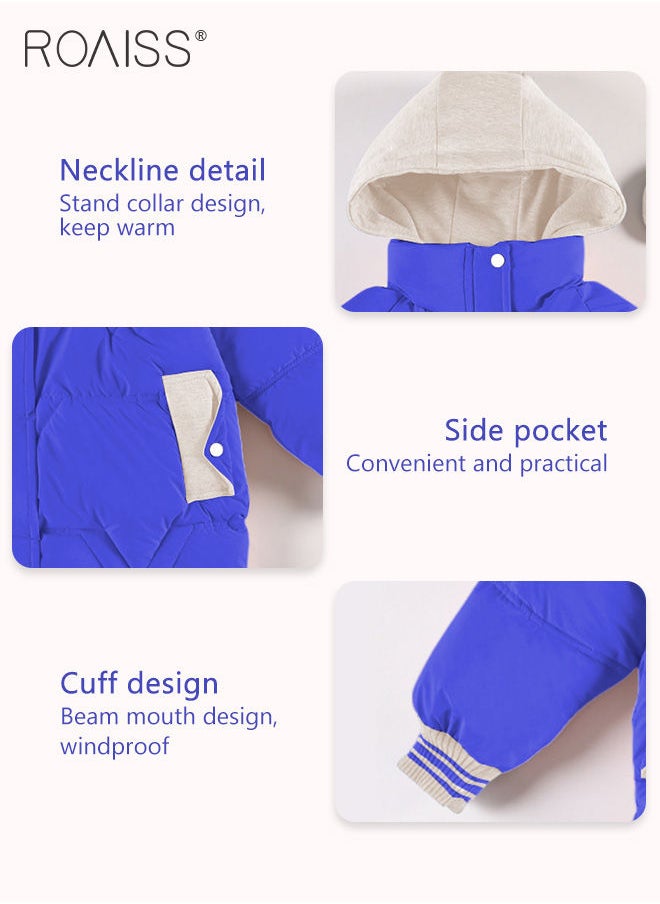 roaiss - Children'S Coat New Year Girls Jacket Hoodie Overcoat Baby Girl Fleece Jacket Children'S Snowsuit - Image 1