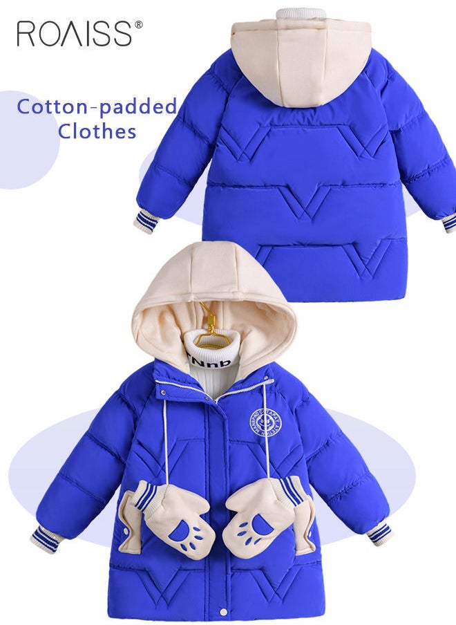 roaiss - Children'S Coat New Year Girls Jacket Hoodie Overcoat Baby Girl Fleece Jacket Children'S Snowsuit - Image 1