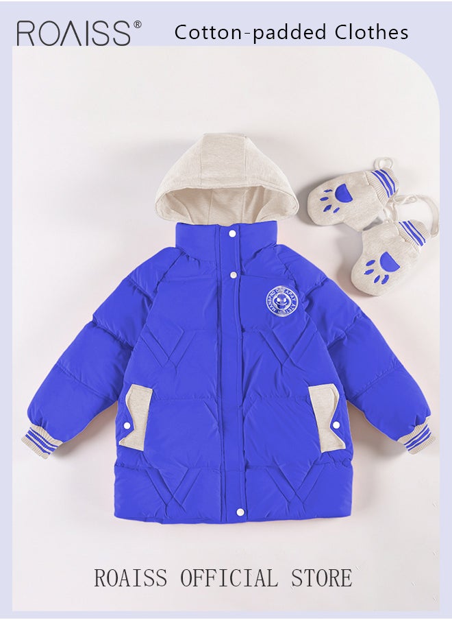 roaiss - Children'S Coat New Year Girls Jacket Hoodie Overcoat Baby Girl Fleece Jacket Children'S Snowsuit - Image 1