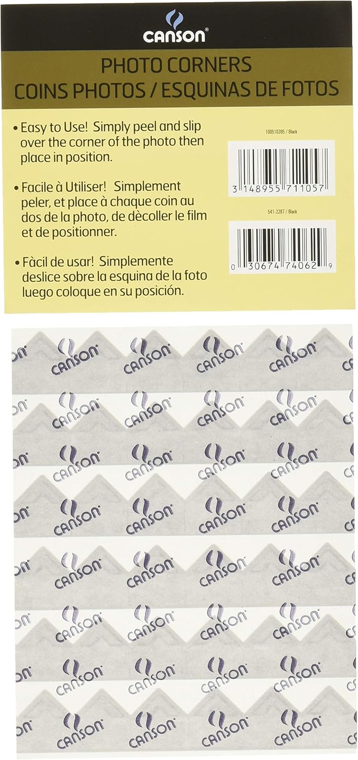 Canson SelfAdhesive Photo Corners Black Pack Of 252 - Image 2