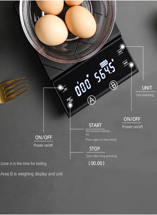 Digital Kitchen Scale For Coffee Lovers: Precise Weighing With Sleek Design