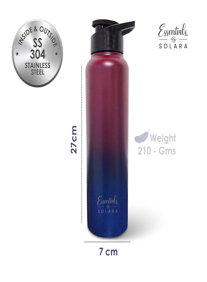 SOLARA Stainless Steel Water Bottle 1 Litre (Pack of 1), Dark Intentions, Leak Proof, Single walled, Home & Kitchen Bottle, Gym Bottle, Treking Bottle, Travel Bottles - Image 3