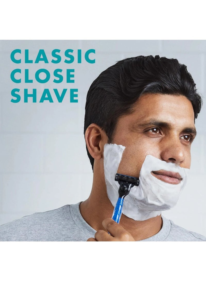 Gillette Mach3 Plus 3-Blade Refill Pack | Smooth, Close & Comfortable Shaving Experience - Image 3