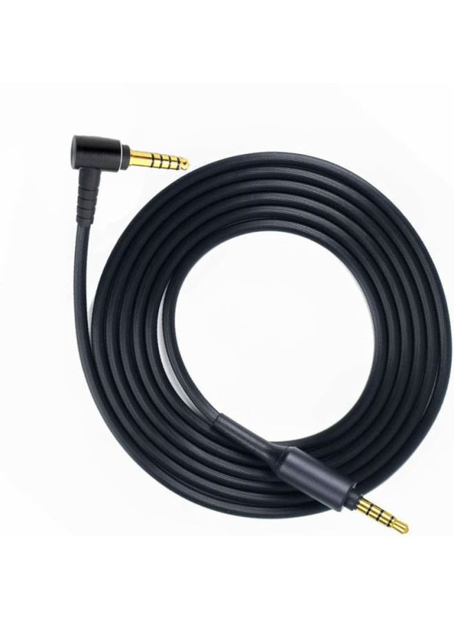 4.4mm Balance Headphone Cable For Sony Wh-1000XM2 XM3 XM4 H 800 950 Mdr-10r-Color:Black-Length:1.5m  - Image 1