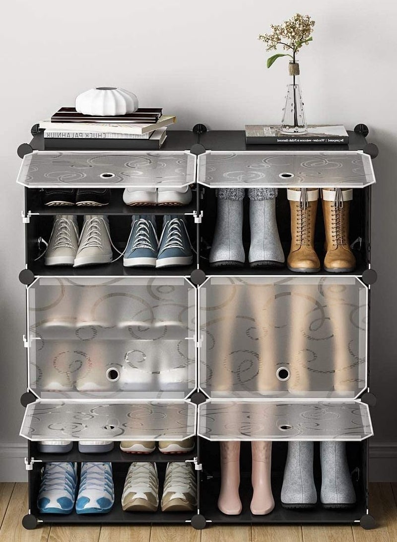 Generic 6 Cube 12 Sells Diy Shoes Wardrobe Storage Shoe Rack Shoe Tower Storage Cabinet Shoe Organizer Storage Organizer Modular Shoe Cabinet  - Image 1
