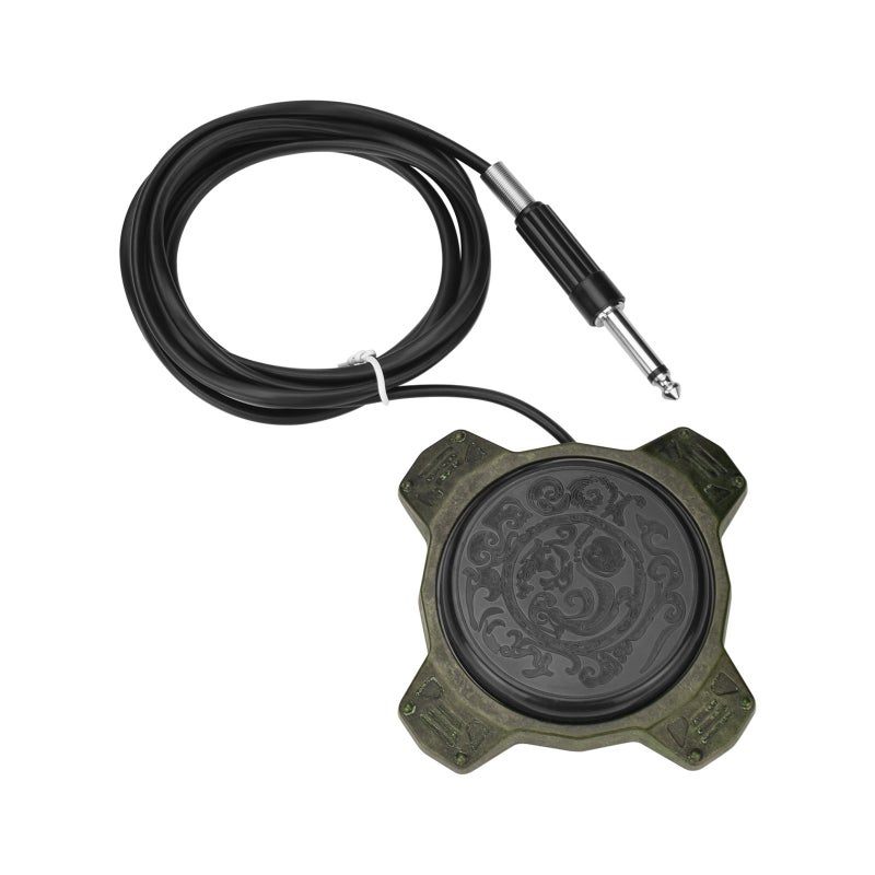 Tattoo Foot Pedal 360° Switch: Alloy Steel Material, 360° No Dead Angle, Stable Voltage Output, 1.75M Silicone Cord, Non-Slip Pad - Reinforced Outlet Structure for Tattoo Artists - Image 2