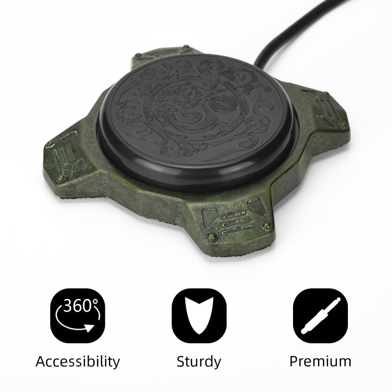 Tattoo Foot Pedal 360° Switch: Alloy Steel Material, 360° No Dead Angle, Stable Voltage Output, 1.75M Silicone Cord, Non-Slip Pad - Reinforced Outlet Structure for Tattoo Artists - Image 3