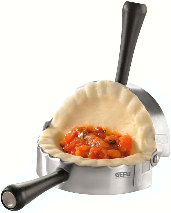 Gefu 28490 Round Ravioli Pasta Case Maker - Stainless Steel and Plastic - Image 1