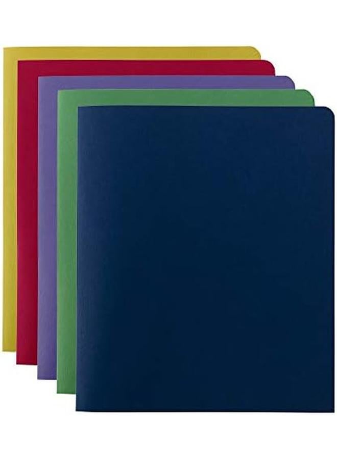 Smead Two Pocket Heavyweight File Folder Letter Size Assorted Colors 50 Per Carton 87863 - Image 4
