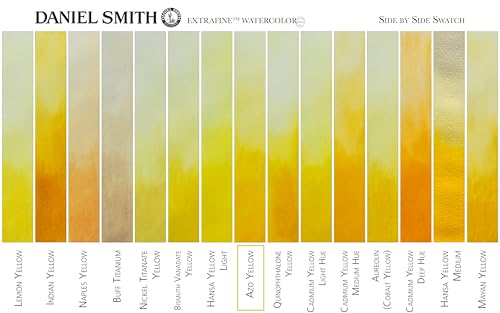 Daniel Smith Extra Fine Watercolor Paint, 15ml Tube, AZO Yellow, 284600215, 0.5 Fl Oz (Pack of 1) - Image 5