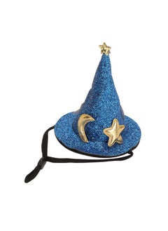 Zerodis Hamster Hat, Small Animal Top Hat Costume Guinea Pig Wizard Hat Lizard Witch Head Accessories Hamster for Hedgehog Chinchilla Ferret (Blue)  - Image 1