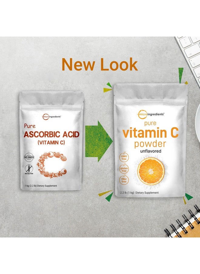 Micro Ingredients Pure Vitamin C Crystal Powder (Water Soluble Vitamin C 1000mg Per Serving), 1 KG (2.2 Pounds), Immune Vitamins and Strong Antioxidant, Pure Ascorbic Acid Powder Supplement - Image 3