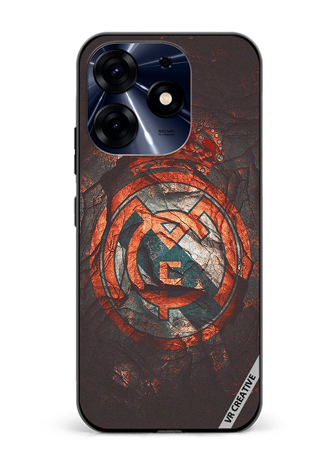 VR CREATIVE Protective Case Cover For Tecno Spark 10 Pro Real Madrid Cake Design Multicolour - Image 1