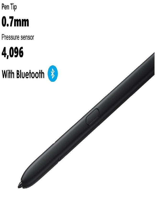 SLQ Galaxy S23 Ultra S Pen [WithBluetooth |4096 Pressure Sensor ] Replacement for Samsung Galaxy S23 Ultra 5G All Versions Touch Stylus Pen with 5xTips/Nibs (Black) - Image 2