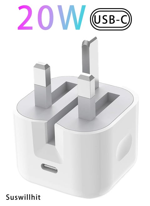 Charger Fast Charging|20W USB-C Travel Power Adapter Compatible for iPhone 16/15/14/14 Pro/14 Pro Max/14 Plus/13/12/SE2020/11/XR/XS Max/X/iPad,Samsung Galaxy And all Type C Phones