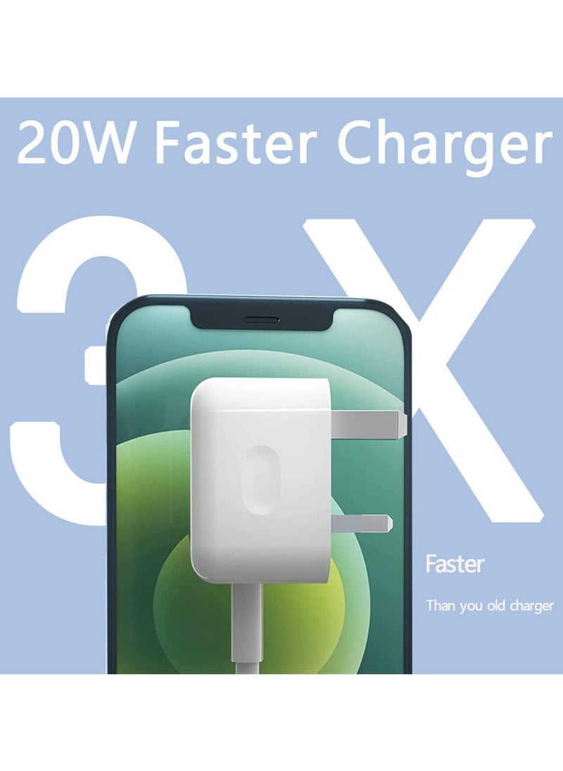 Suswillhit - Charger Fast Charging|20W USB-C Travel Power Adapter Compatible for iPhone 16/15/14/14 Pro/14 Pro Max/14 Plus/13/12/SE2020/11/XR/XS Max/X/iPad,Samsung Galaxy And all Type C Phones - Image 1