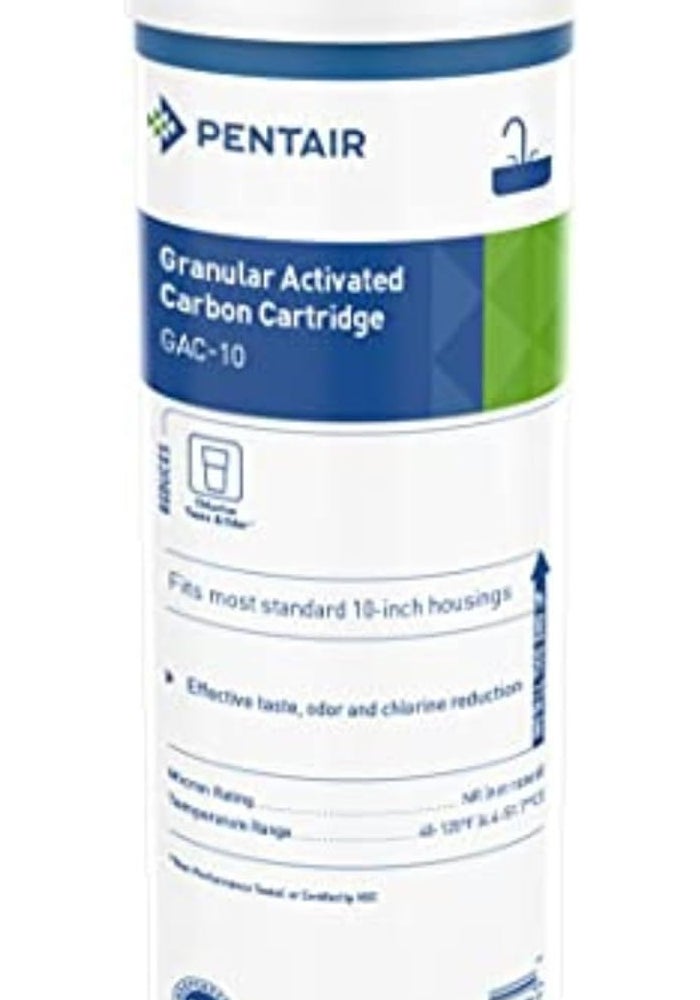 Pentek GAC-10 Granular Activated Carbon Drinking Water Filter - 2.5 x 10 Inches - Image 1