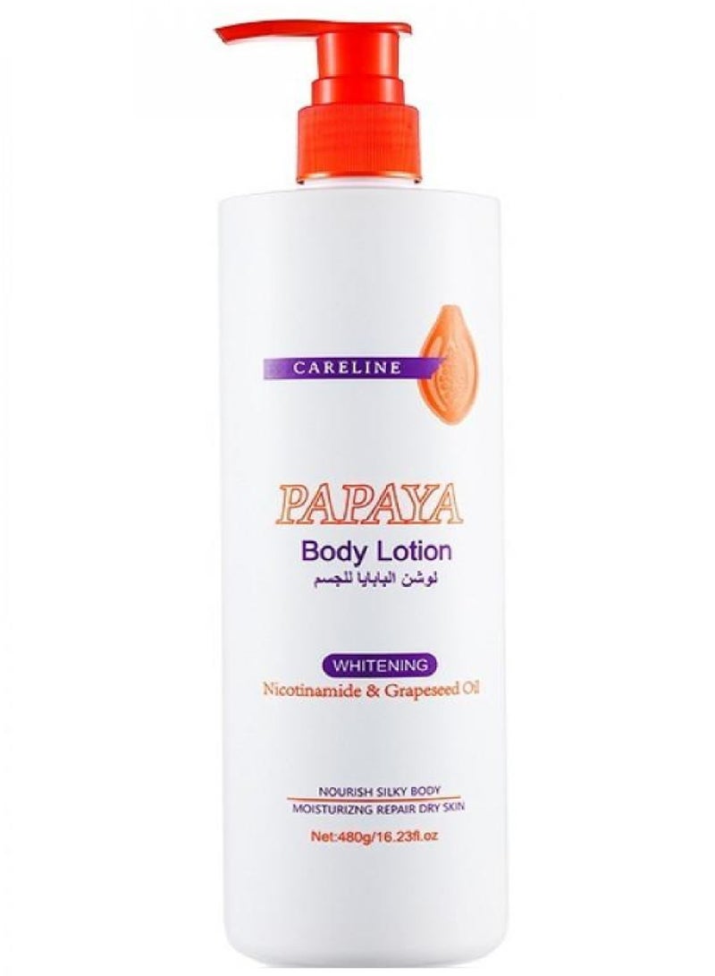 Careline Whitening and Moisturizing Body Lotion with Papaya Extract 480 gm