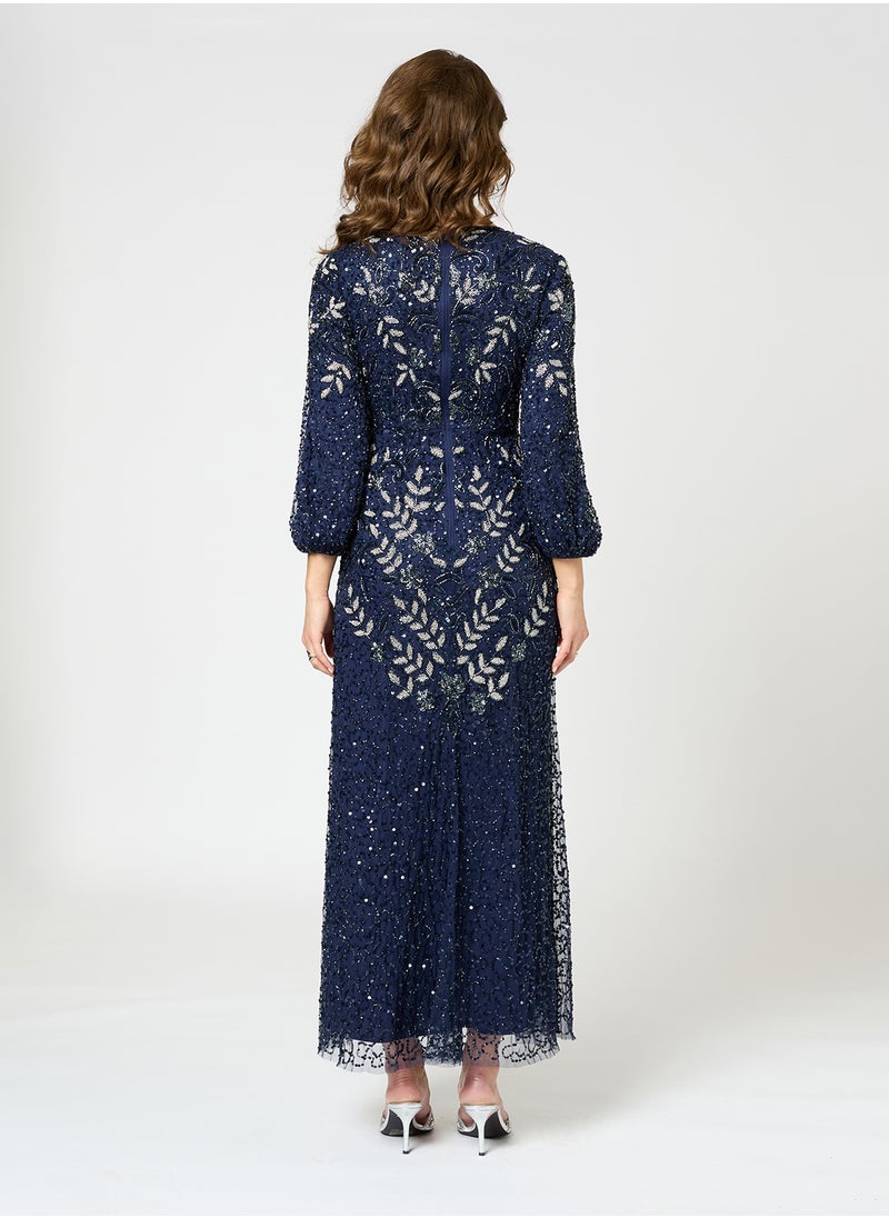 BEAUUT Gracie Embellished Sequin Maxi Dress  - Image 2