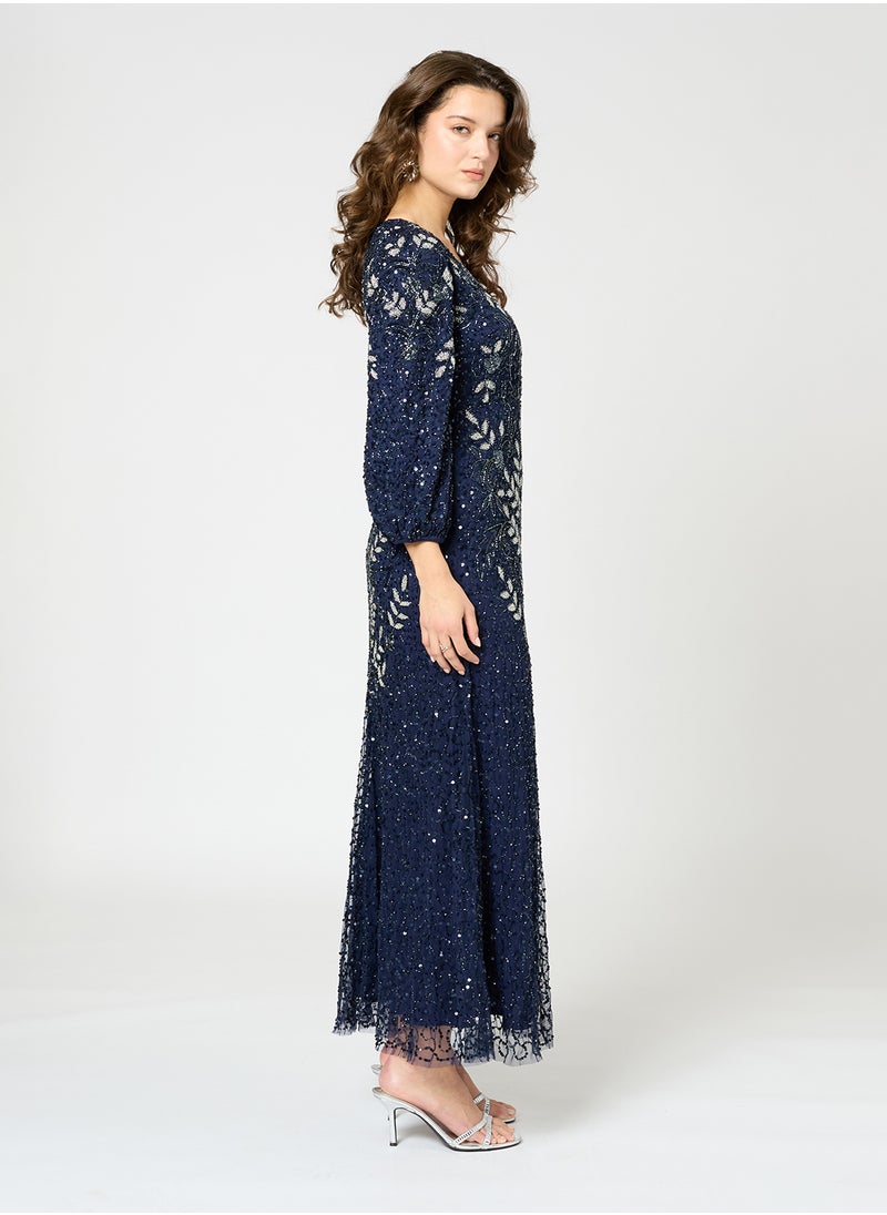 BEAUUT Gracie Embellished Sequin Maxi Dress  - Image 3