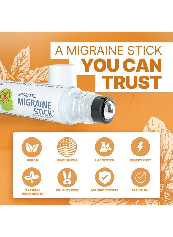 Basic Vigor Migrastil Migraine Stick Roll-on, 0.3-Ounce Essential Oil Aromatherapy 10ml - Image 5