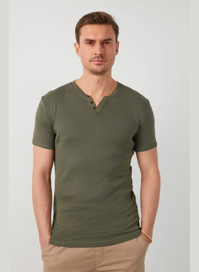 Buratti 100% Cotton V Neck Slim Fit T Shirt Men's T SHIRT 5902122