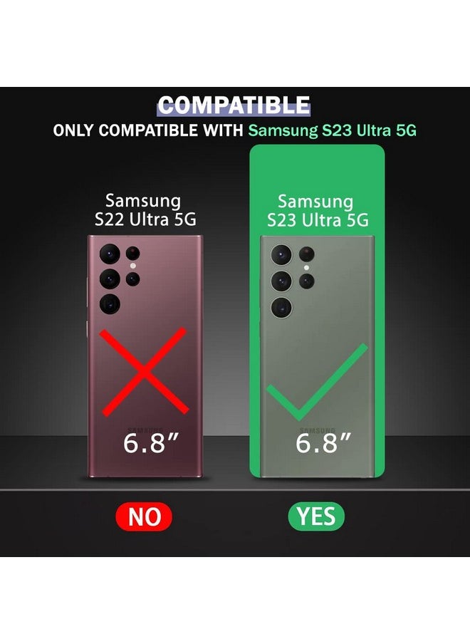 ذا جيفت كارت جراب خلفي مقاوم للصدمات Ultra-Hybrid من TheGiftKart لهاتف Samsung Galaxy S23 Ultra 5G | حماية للكاميرا | غطاء خلفي صلب لهاتف Samsung S23 Ultra (PC & TPU، ظهر شفاف للغاية، جوانب شفافة)  - Image 2