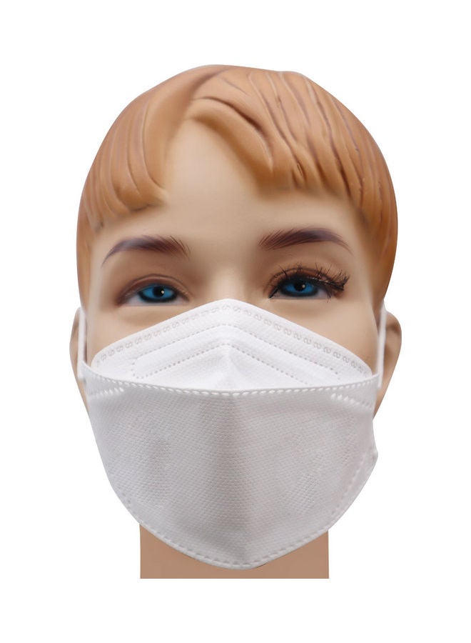 NIBEMINENT 10-Piece N95 Face Mask For Kids White - Image 1
