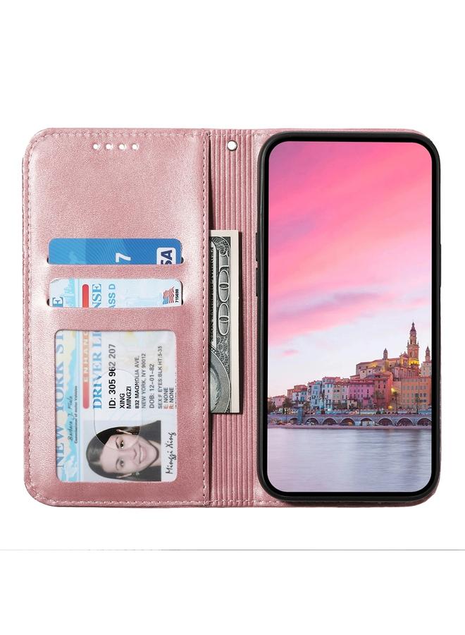 erorex Case For OnePlus Nord 4 5G Cubic Grid Calf Texture Magnetic Leather Phone Case - Image 4