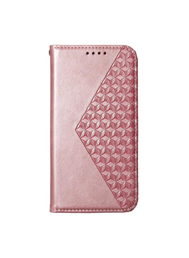 erorex Case For OnePlus Nord 4 5G Cubic Grid Calf Texture Magnetic Leather Phone Case - Image 2
