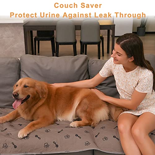 Peepeego 2Pack Pee Pads for Dogs Reusable+Free Dog Comb, Waterproof Rug 36"x72", Absorbent Puppy Pads Washable, Non Slip Protector for Bed Couch Floor - Image 4