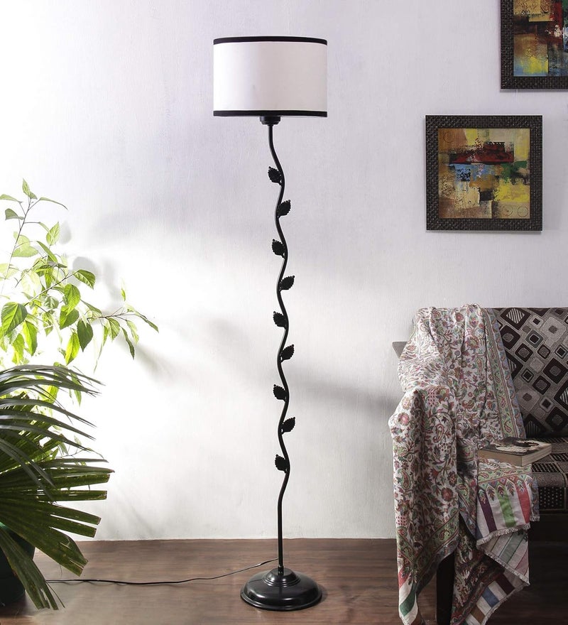 AMDHOME Metal Floor Lamp with Base and Shade Multicolour Pack of 1 Floor Lamp Stand1 Base 1 Shade6 - Image 2