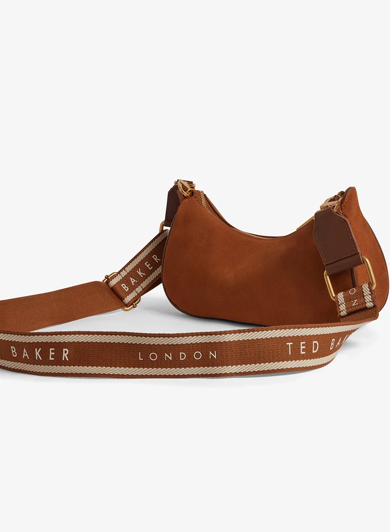 Ted Baker  Shayine Webbing Small Suede Shoulder Bag for Women | Best Price UAE