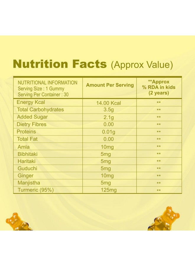 BabyOrgano BabyOrgano® Nutriverse Immunity Gummies for Kids (2-15 Years) | 4+ Ayurveda-Inspired Herbs | Boosts Stamina, Energy & Vitality | Gelatin-Free, Gluten-Free, Soy-Free | Pineapple Flavor | 30 Gummies - New Launch  - Image 5