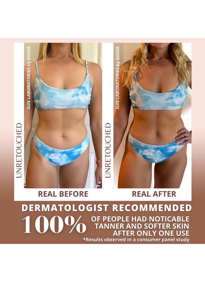 Sun Laboratories by Giesee Sun Laboratories By Giesee Self Tanning Kit with 8 oz Tan Overnight Self Tanning Lotion and 2 oz Sunless Tanning Face Cream - Odorless, Non-Toxic Self Tanner for Fair to Medium Skin  - Image 5