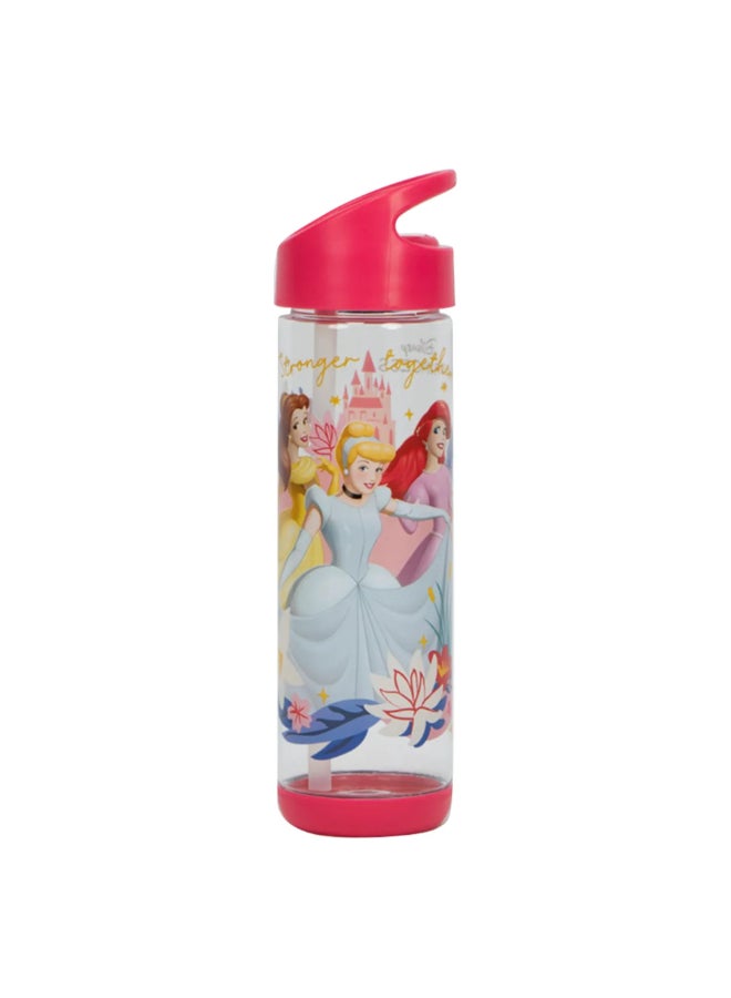 صن سى قارورة مياه بلاستيك بتصميم أميرة ديزني مع ماصّة ألوان متعددة 500 مل SUNS-4300DSG - Image 1