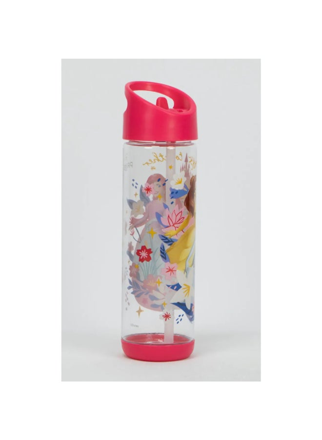 صن سى قارورة مياه بلاستيك بتصميم أميرة ديزني مع ماصّة ألوان متعددة 500 مل SUNS-4300DSG - Image 3