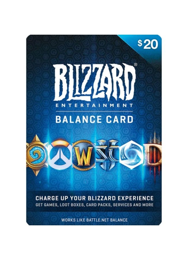 Blizzard Entertainment Battle.net Balance Card - $20 (USA)