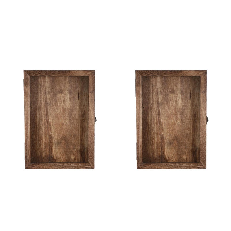 2pcs Specimen Display Box Wood Specimen Display Case Specimen Case Display Box - Image 1