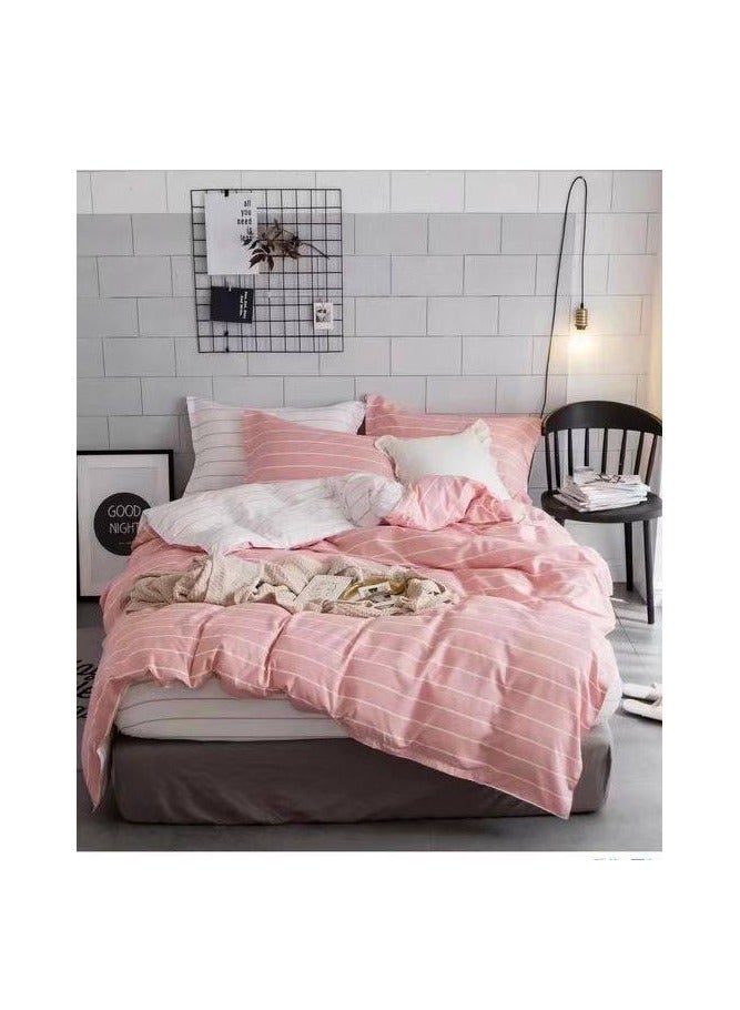 king Comforters duvet insert  6pcs set  Vintage Quilted Bedding Set, Includes 1 fixed Quilt, 1 Fitted Sheet, And 4 Pillowcases,  Floral Design