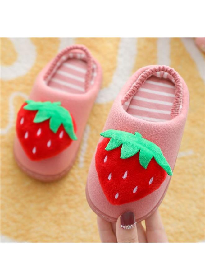 SHAKA Children'S Slippers Autumn And Winter Girls' Cute Children'S Home Boys' Cartoon Fur Slippers Baby'S Indoor Home Cotton Slippers - Image 2