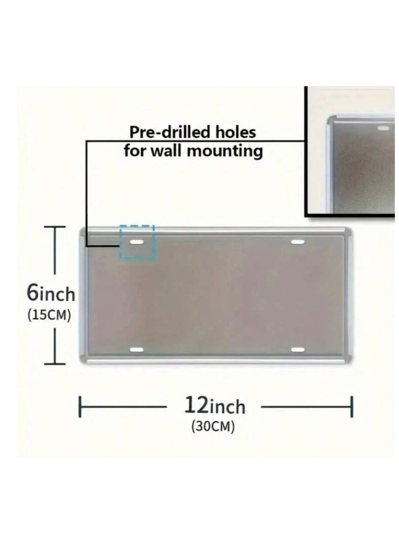 لوحة ترخيص معدنية للسيارة بتصميم كلاسيكي للزينة - Image 2