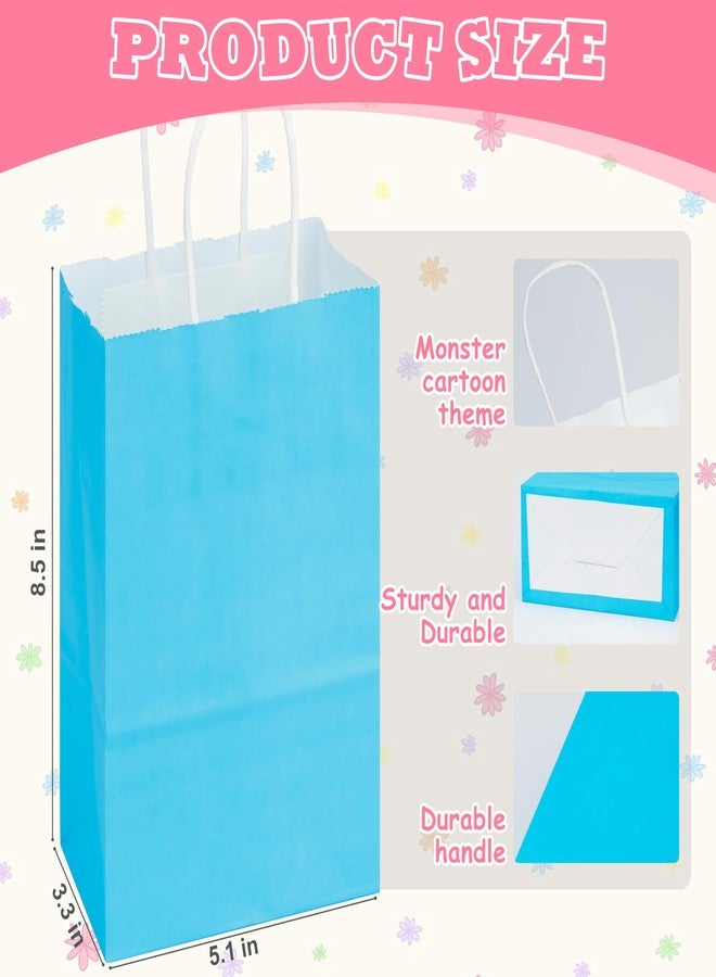 Tlpmsk 36Pcs Gift Bags with Handles, 5.1×3.3×8.5 Inch colorful Kraft Paper Bags, Bulk Small Size, for Party, Favor, Shopping, Wedding, Bakery - Image 2