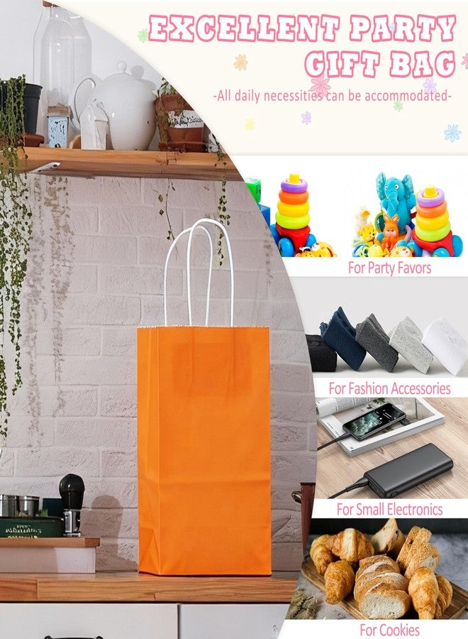 Tlpmsk 36Pcs Gift Bags with Handles, 5.1×3.3×8.5 Inch colorful Kraft Paper Bags, Bulk Small Size, for Party, Favor, Shopping, Wedding, Bakery - Image 3