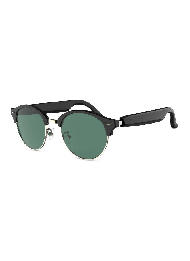 GREEN LION Urban-X Smart Eyewear with UV 400 Protection & TWS Function / 5H Playtime / ENC / Hands Free Calls / Bluetooth V5.4 / IPX4 Waterproof / Anti Blue Lens / Fashion Look / Magnetic Charging - Black  - Image 1